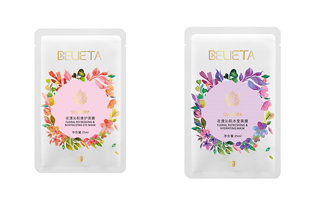 花漾沁肌水莹面膜和修护面膜